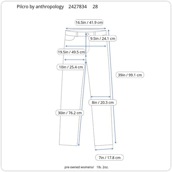 Pilcro & The Letterpress Mid Rise Slim Fit Jeans - Picture 2 of 10